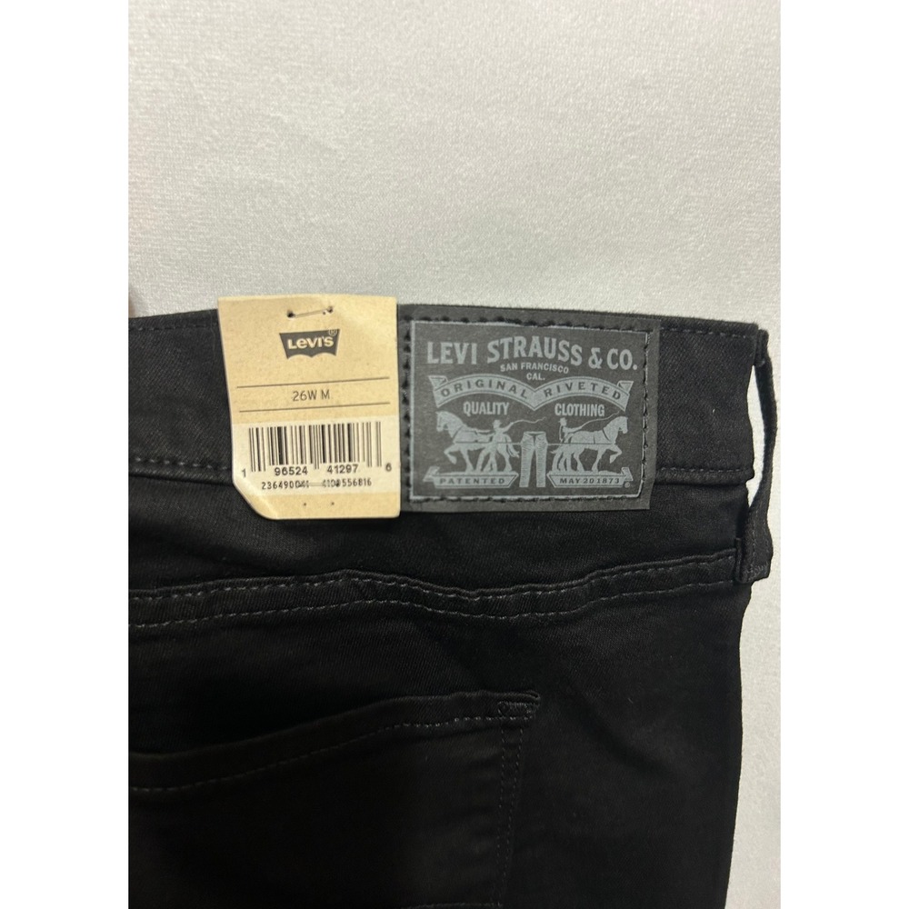 NWT Levis Womens Classic Bootcut Jeans Black Hypersoft Mid Rise Plus Size 26W M - Picture 7 of 9